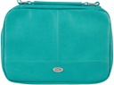 Bible Case Med Organiser Two-Fold Turquoise Faux Leather