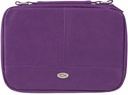 Bible Case Med Organiser Two-Fold Purple Faux Leather 