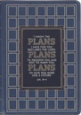 Journal The Plans Modern Blue Grid Classic Zip