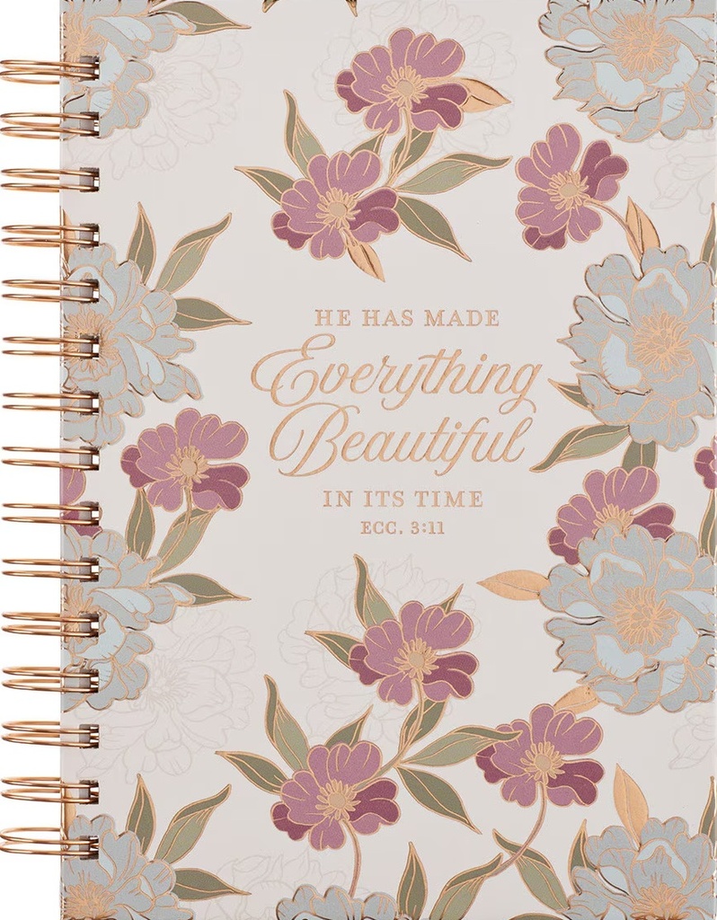 Journal Everything Beautiful Floral Wirebound