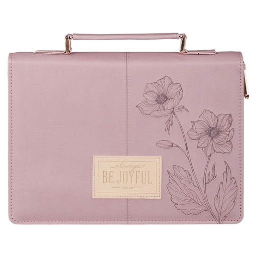 [BBL894] Bible Case Large Be Joyful Fashion Dusty Mauve 