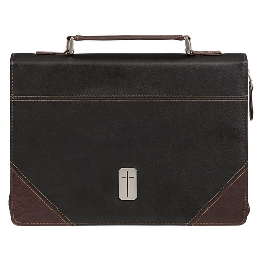 [BBL900] Bible Case Large Pursue Righteousness Black/Walnut Brown