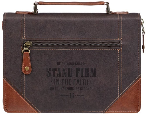 [BBM901] Bible Case Medium Stand Firm Espresso/Honey-Brown 