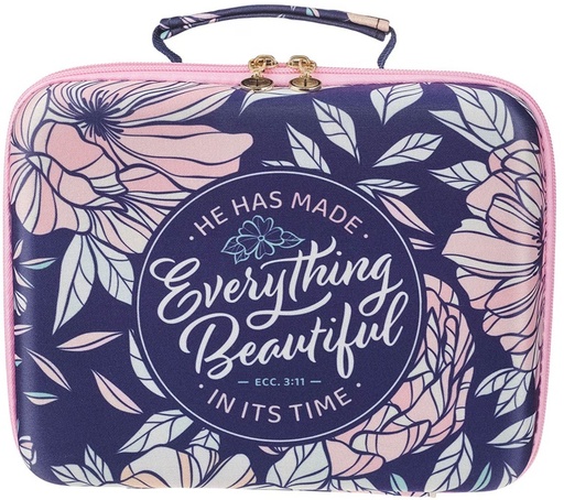 [BCH002] Bible Organizer Hardcover Floral Everything Beautiful Ecc. 3:19