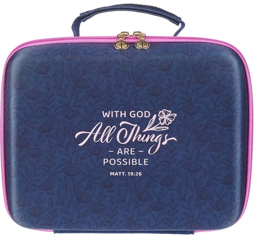 [BCH003] Bible Organizer Hardcover With God All Things Matt 19:26