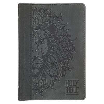 [KJV270] KJV Compact Black/Grey Faux Leather