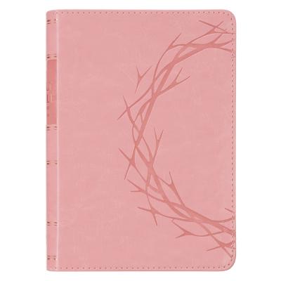 [KJV325] KJV Compact Large Print Crown of Thorns Pink Faux Leather