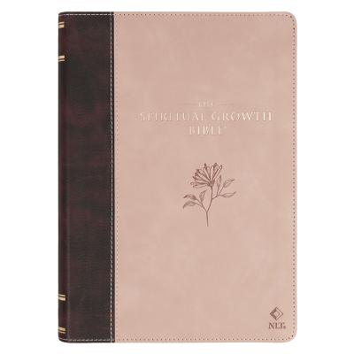[SGB027] NLT Spiritual Growth Bible Brown/Blush Pink Faux Leather