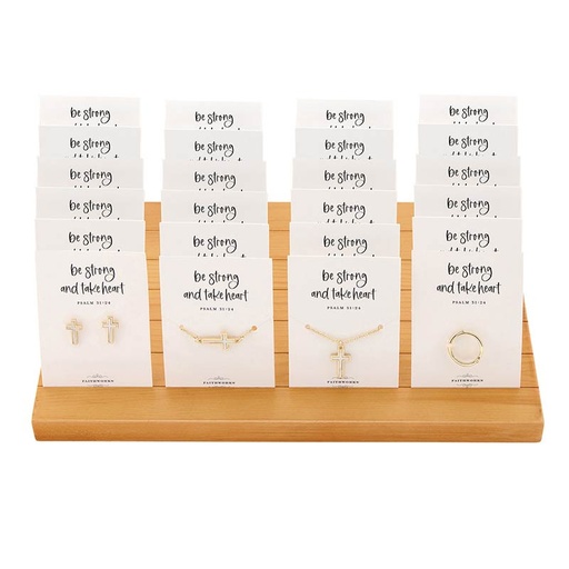 [R1919SINGLE] Mother of Pearl Cross Gold Plated Jewellery Assorted Single