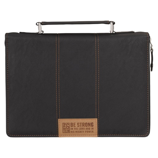 [BBL914] Bible Case Large Be Strong Eph. 6:10 Black 