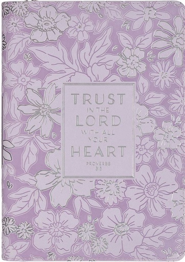 [JL1141] Journal Classic Zip Trust in the Lord Purple 