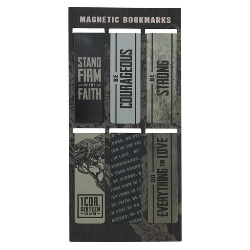 [MGB155] Magnetic Bookmark Set Stand Firm Neutral-tone
