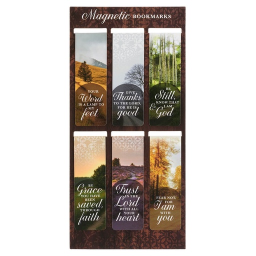 [MGB156] Magnetic Bookmark Set Scenic Nature Led By His Light
