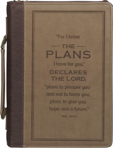 [BBM867] Bible Case Medium Plans Cocoa Brown and Taupe