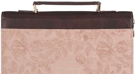 [BBL868] Bible Case Large Everything Beautiful Blush Floral 