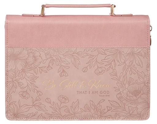 [BBL898] Bible Case Large Be Still and Know Pink Floral