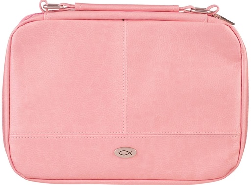 [BBXL878] Bible Case XL Organiser Two-Fold Pink Faux Leather 