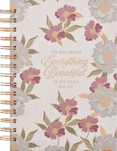 [JLW266] Journal Everything Beautiful Floral Wirebound