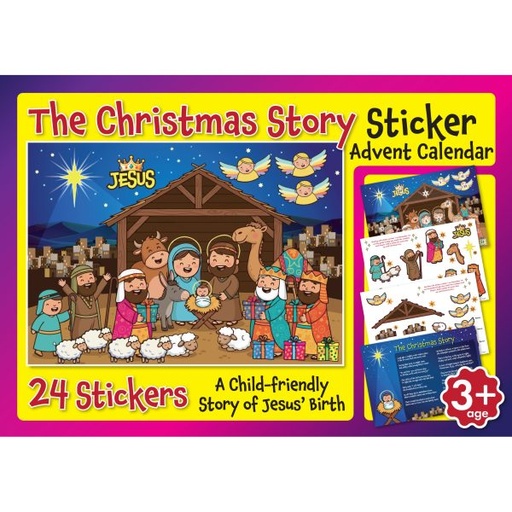 [AS100] Nativity Story Advent Sticker Sheet