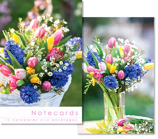 [W096BLT] Notecards: Vase of flowers