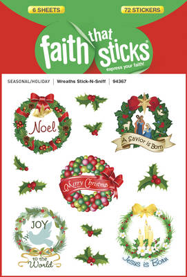 [9781414394367] Sticker Wreaths Stick-n-Sniff