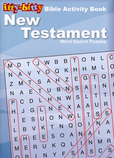 [E5030] New Testament Word Search Bible Activity Book (itty bitty)