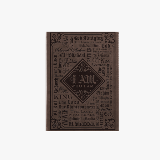 [JL265] Journal Names Of God Brown Luxleather