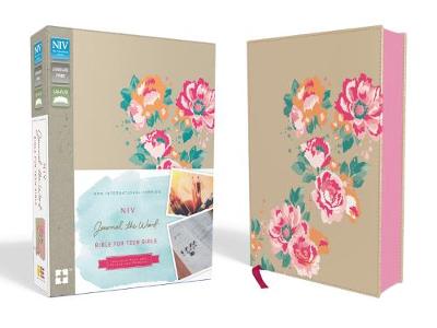[9780310447931] NIV Journal the Word Bible For Teen Girls Gold/Floral I/L