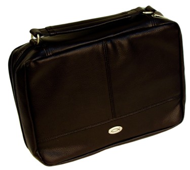 [BBL457] Bible Case Brown Two-Fold LuxLeather Organizer Large