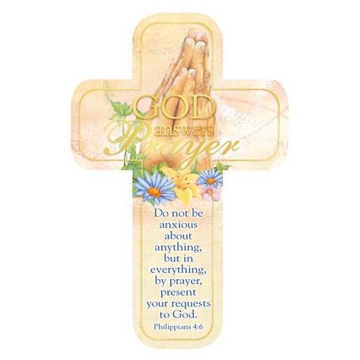 [BMC072] BMK God Answers Prayer - Paper Cross  (Pkt - 12)
