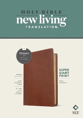 [9781496458100] NLT Super Giant Print Bible Filament Enabled Brown