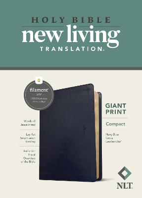 [9781496460646] NLT Compact Giant Print Bible Filament Enabled Navy I/L