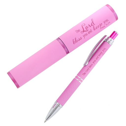 [PEN279] Pen & Case Set Lord Bless You Pink