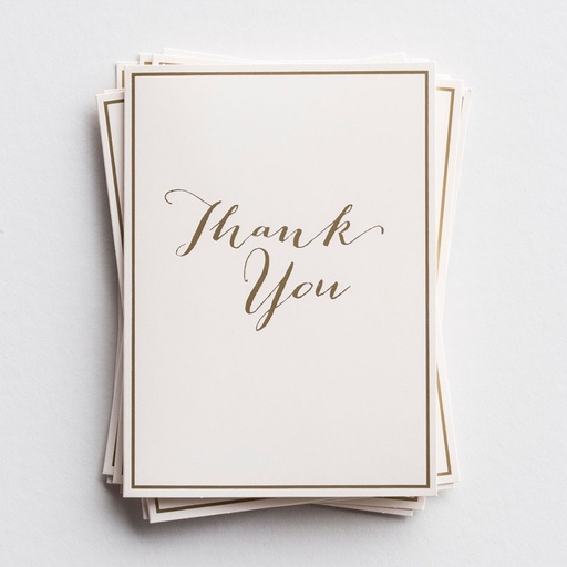 [71378] Trend Notes Thank You Gold Foil  -10 Pack