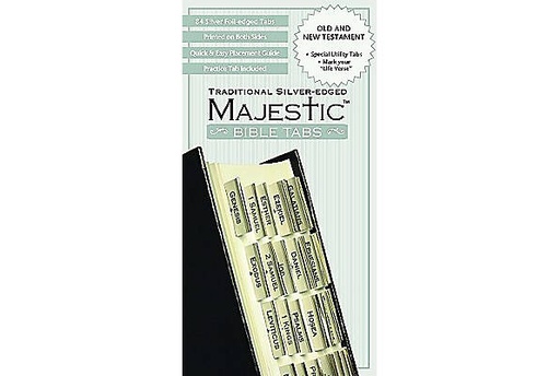 [9781934770917] Majestic Bible Tabs Silver Edge
