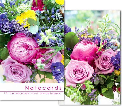 [W177BLT] Notecards: Peony Rose Bouquet
