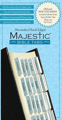 [9781934770146] Majestic Bible Tabs Floral Blue