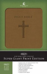 [9780529100221] NKJV Bible Super Giant Print Brown