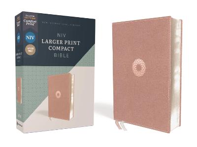 [9780310458128] NIV Larger Print Compact Bible Pink I/L