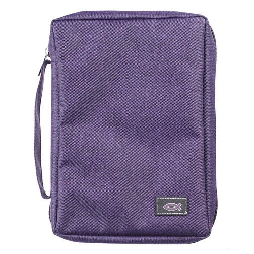 [BBL619] Bible Case Polycanvas Value - Purple Large