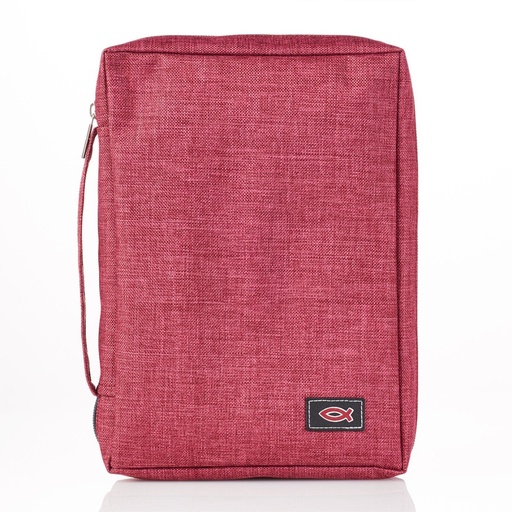 [BBS620] Bible Case Polycanvas Value - Burgundy Small