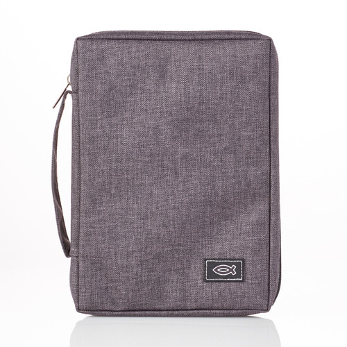 [BBL615] Bible Case Polycanvas Value Gray Large