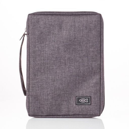 [BBS615] Bible Case Polycanvas Value - Gray Small