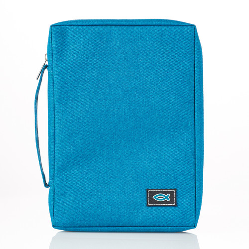 [BBL617] Bible Case Polycanvas Value - Blue Large