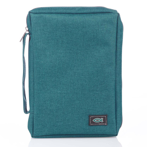 [BBS617] Bible Case Polycanvas Value - Teal Small