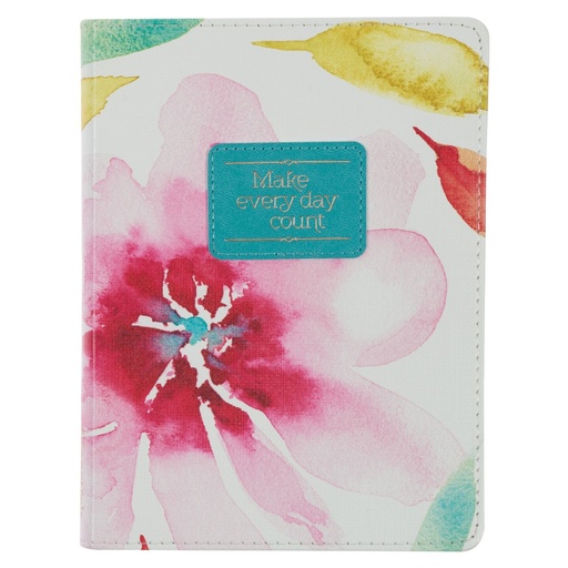 [HFJL615] Journal Make Every Day Count Pink Daisies Handy Size