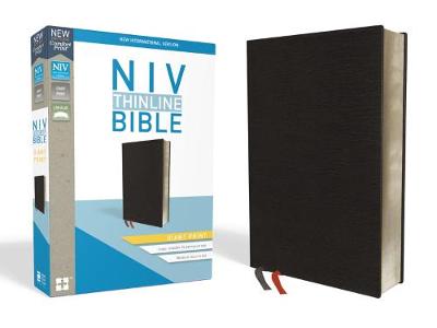 [9780310448594] NIV Thinline Bible Giant Print Black Bonded Leather