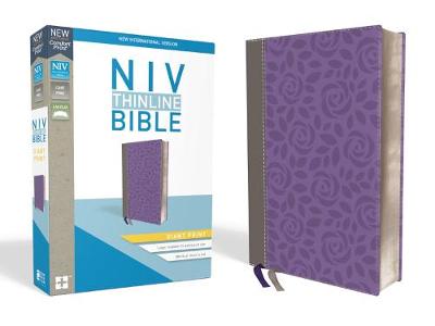 [9780310448655] NIV Thinline Bible Giant Print Gray/Purple Imitation Leather