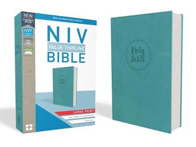 [9780310448556] NIV Value Thinline Bible Large Print Teal I/L