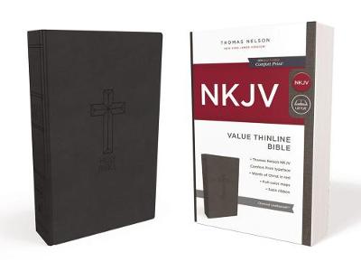 [9780718075422] NKJV Value Thinline Bible Standard Print Charcoal I/L